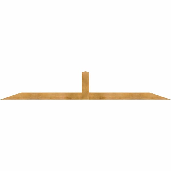 Ekena Millwork Portland Rough Sawn Timber Gable Bracket, Western Red Cedar, 96"W x 16"H x 4"D x 4"F, 4/12 Pitch GBW096X16X0404POR00RWR - main